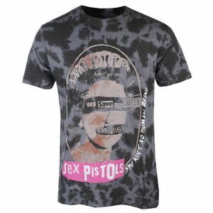 Sex Pistols Unisex Adult God Save The Queen Dip Dye T-Shirt / Black